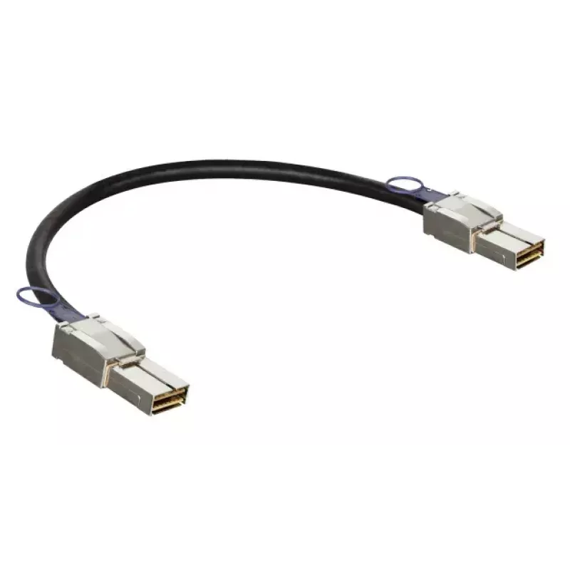 Võrgukaabel D-Link CXP 120G, 0,5 m, CXP isane–CXP isane, must