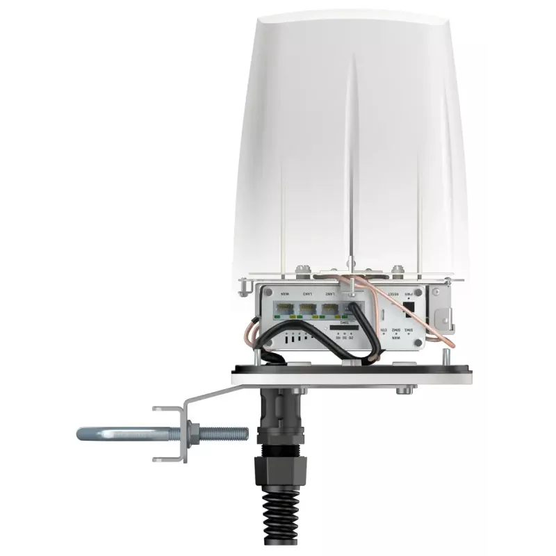 Mitmesuunaline võrguantenn QuWireless QuSpot PoE/LAN 4 dBi, 0,694–6 GHz, vertikaalne polarisatsioon