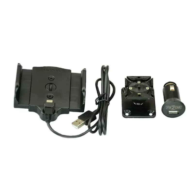 Mobiiltelefoni/nutitelefoni auto laadija adapter KRAM Fix2Car — sigaretisüütaja toitel, must