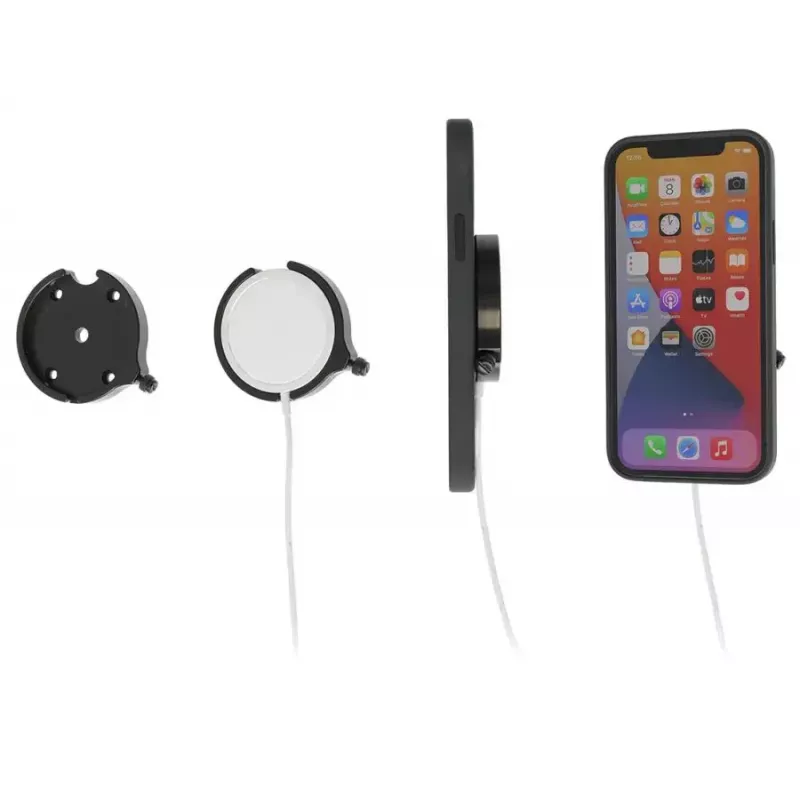 Passiivne autohoidik Brodit AB 216172 mobiiltelefonile/nutitelefonile, must