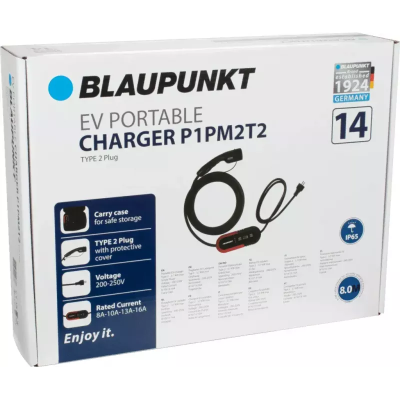 Blaupunkt P1PM2T2 must plastmassist põrandalaadimisjaam 3700 W 8 m kaabel