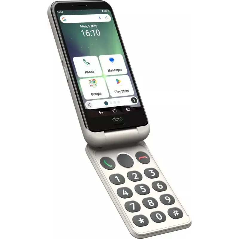 Nutitelefon Doro Aurora A20 4.5 tolli 4 GB 64 GB Must Valge