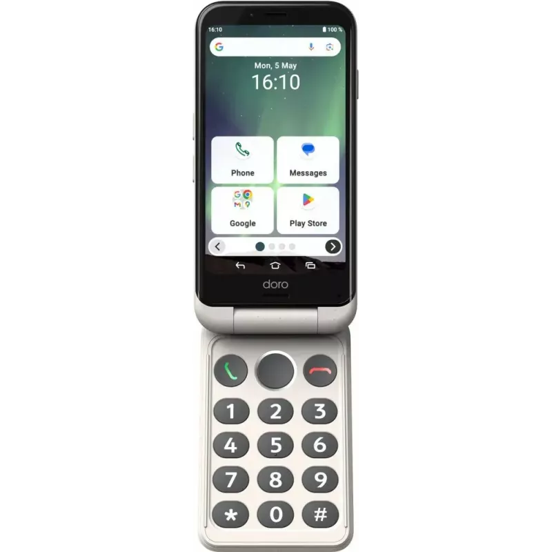 Nutitelefon Doro Aurora A20 4.5 tolli 4 GB 64 GB Must Valge