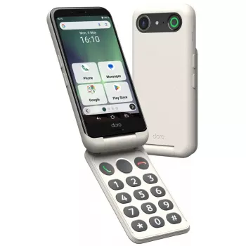 Nutitelefon Doro Aurora A20 4.5 tolli 4 GB 64 GB Must Valge