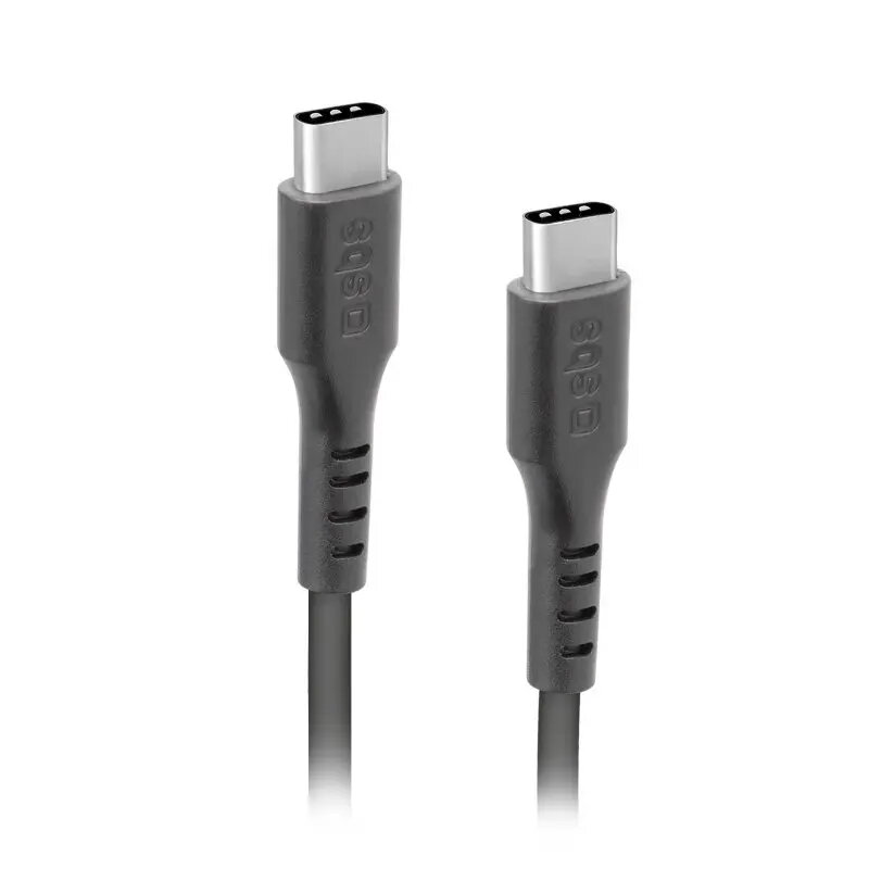 USB-C–USB-C-kaabel SBS Mobile TECABLETCC20K 1,5 m, USB 2.0, must