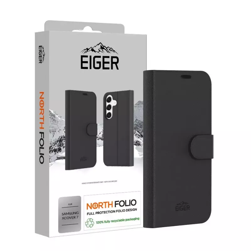 Rahakotiga ümbris EIGER EGCA00591 Samsung Galaxy Xcover7-le 16,8 cm Must