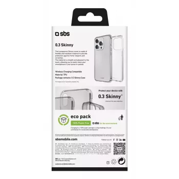 Mobiiltelefoni ümbris SBS TESKINIP1661PT iPhone 16 Pro-le 16 cm Läbipaistev