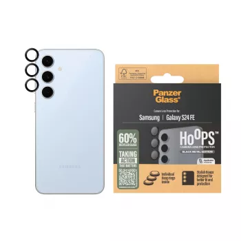PanzerGlass ® Hoops® kaamera objektiivi kaitse must Samsung Galaxy S24 FE