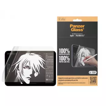 PanzerGlass ® GraphicPaper® ekraanikaitse iPad Mini 8.3 tolli (2021, 2024) | Ultra-Wide Fit