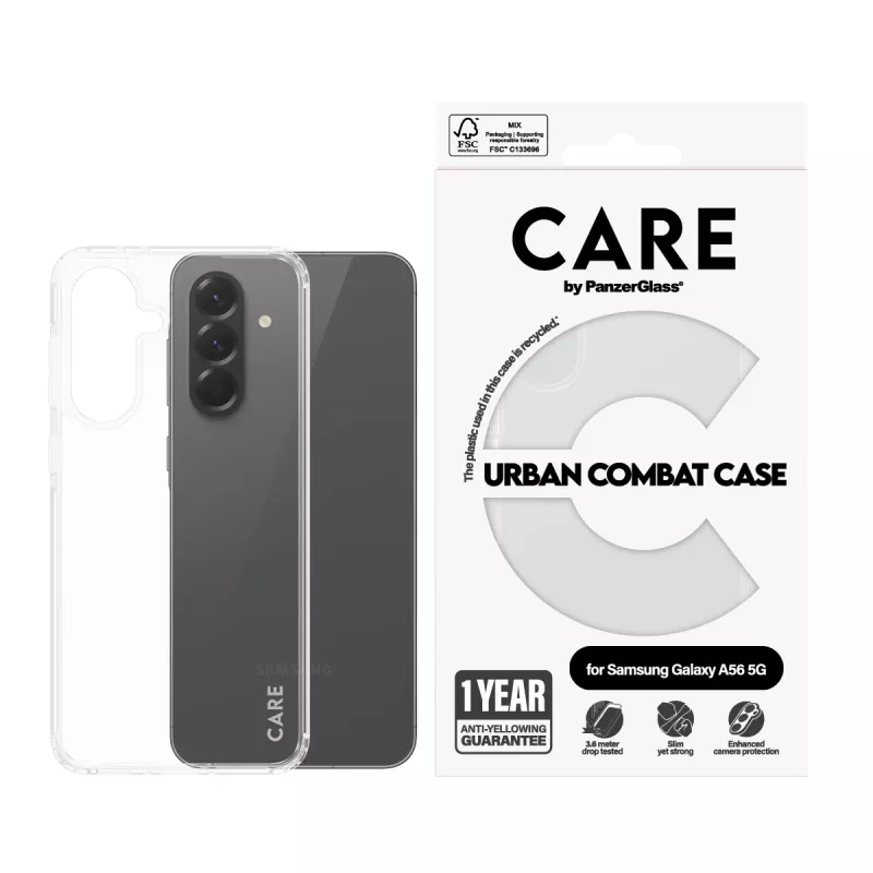 PanzerGlass CARE™ by ® Urban Combat Case Läbipaistev Samsung Galaxy A56 5G