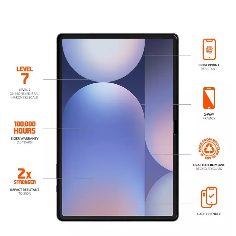 Clear screen protector EIGER EGMSP00329 Samsung Galaxy Tab S7 S9