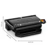 Kontaktgrill Tefal Optigrill+ XL GC727810 2000W, ristkülikukujuline, reguleeritav termostaat, must, 445×365×175mm