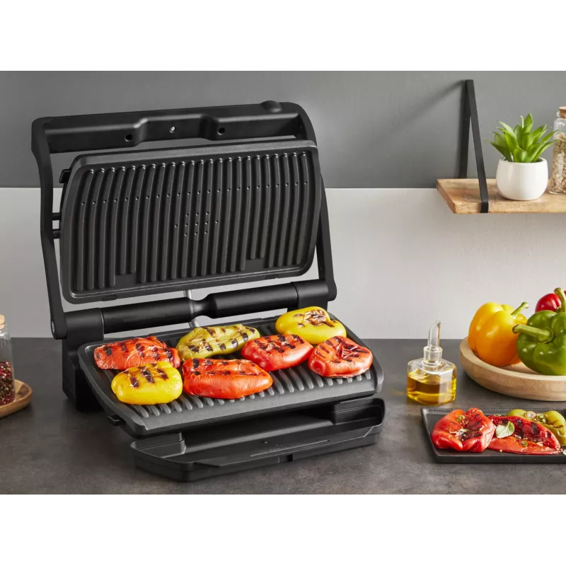 Kontaktgrill Tefal Optigrill+ XL GC727810 2000W, ristkülikukujuline, reguleeritav termostaat, must, 445×365×175mm