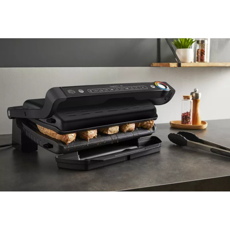 Kontaktgrill Tefal Optigrill+ XL GC727810 2000W, ristkülikukujuline, reguleeritav termostaat, must, 445×365×175mm