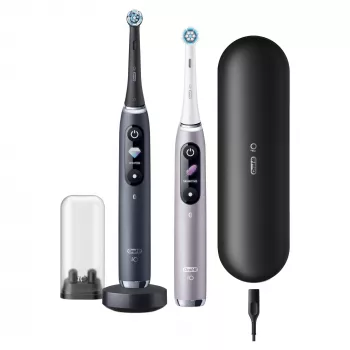 Pöörlev-võnkuv hambahari Oral-B iO 80363731 Must Hõbedane Täiskasvanu Igemehooldus Tundlik Valgendamine