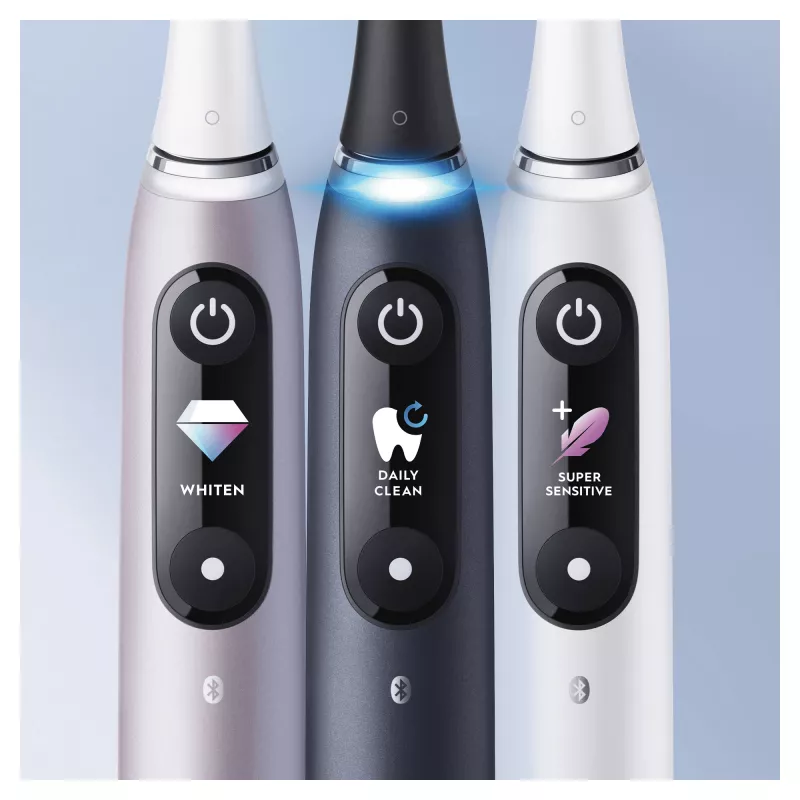 Pöörlev-võnkuv hambahari Oral-B iO 80363731 Must Hõbedane Täiskasvanu Igemehooldus Tundlik Valgendamine