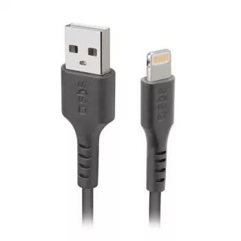Lightning–USB-A kaabel SBS Mobile TECABLEUSBIP589K – 1 m, USB 2.0, must