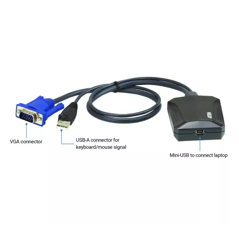 ATEN CV211 Sülearvuti USB KVM konsooli krahikäru adapter