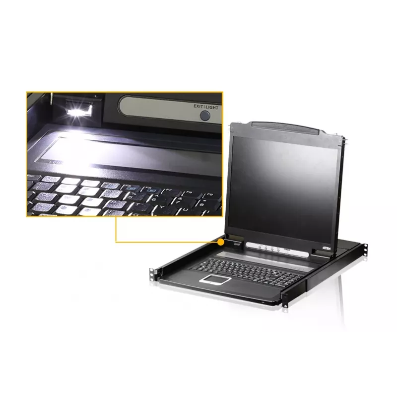 ATEN CL1000N rack-konsool 48,3 cm (19 tolli) Must 1U