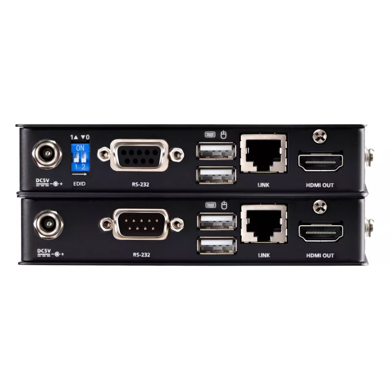 AV KVM pikendaja ATEN CE801 — USB True 4K HDMI üle Cat6 (4K @ 70 m / FHD @ 100 m), HDMI ja USB Type-A, must