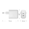 dbramante1928 re-charge Pro - EL seinilaadija - 2x USB-C 30W - W