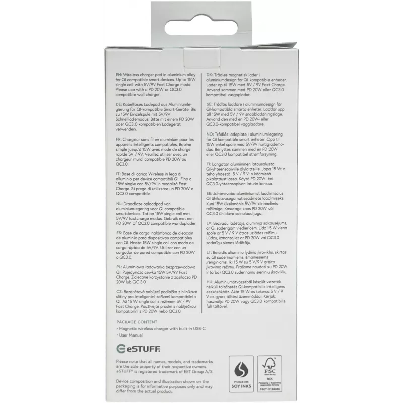 Mobiilseadme laadija eSTUFF ES638300 Kaabli pikkus 1,2 m