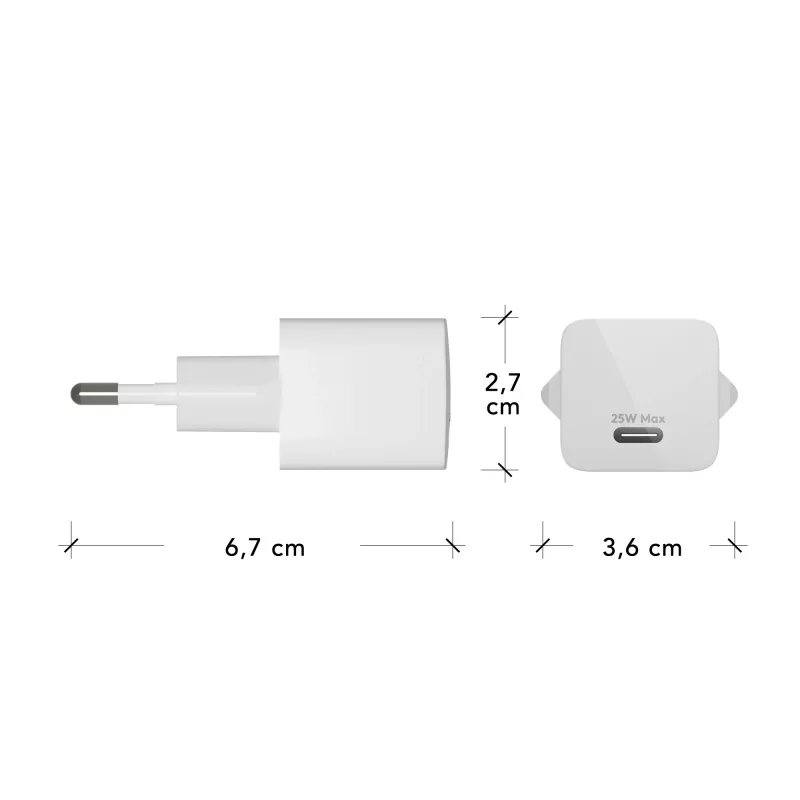 dbramante1928 re-charge Pro - ELi seinilaadija USB-C 25W - W, siseruumides, vahelduvvool, valge