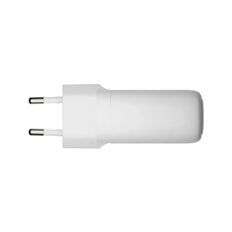 Laadija d bramante re-charge Pro EU – Siseruumides, AC 110–240 V, USB‑C 65 W + USB‑A 18 W, valge