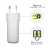 Laadija d bramante re-charge Pro EU – Siseruumides, AC 110–240 V, USB‑C 65 W + USB‑A 18 W, valge