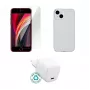 Mobiilseadme laadija eSTUFF ES-KIT-IPHSE(2022) Siseruumides vahelduvvool Läbipaistev valge USB USB-C