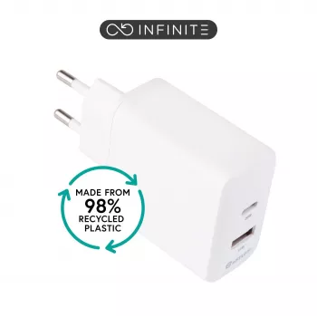 eSTUFF ES637031-BULK mobiilseadme laadija Nutitelefon Valge Vahelduvvool Kiirlaadimine Siseruumides