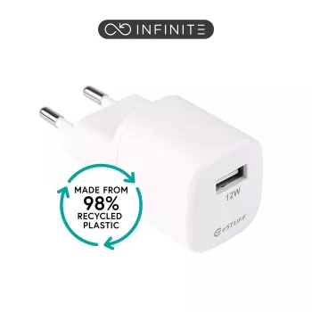 eSTUFF ES637001-BULK mobiilseadme laadija Nutitelefon Valge Vahelduvvool Siseruumides