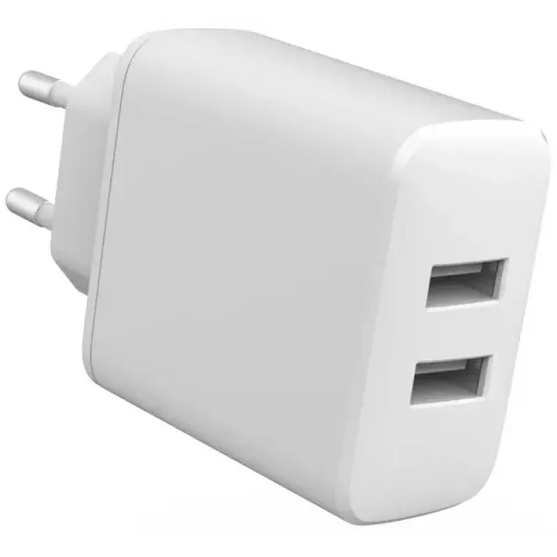 Siselaadija eSTUFF ES637005 nutitelefonile valge 2 USB-porti 5V