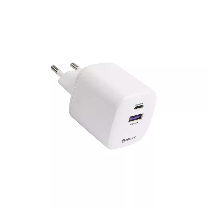 Mobiilseadme laadija eSTUFF ES637065-BULK universaalne valge sise-AC USB USB-C