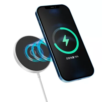 eSTUFF ES638100 mobiilseadme laadija Nutitelefon Alumiinium Vahelduvvool Juhtmevaba laadimine Kiirlaadimine Siseruumides