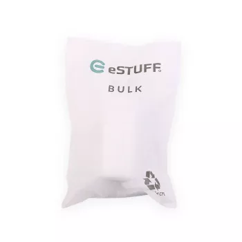 eSTUFF kodulaadur USB-C PD 67W GaN UK pistik - Valge - 100% taaskasutatud plast