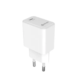 eSTUFF ES635028-BULK USB-C laadija EU PD 20W, valge
