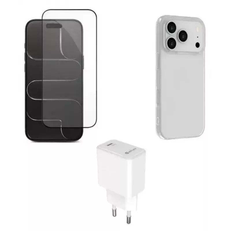 Toiteadapteri komplekt eSTUFF ES-KIT-IPH17PROMAX iPhone 17 Pro Max laadimis- ja kaablikomplekt