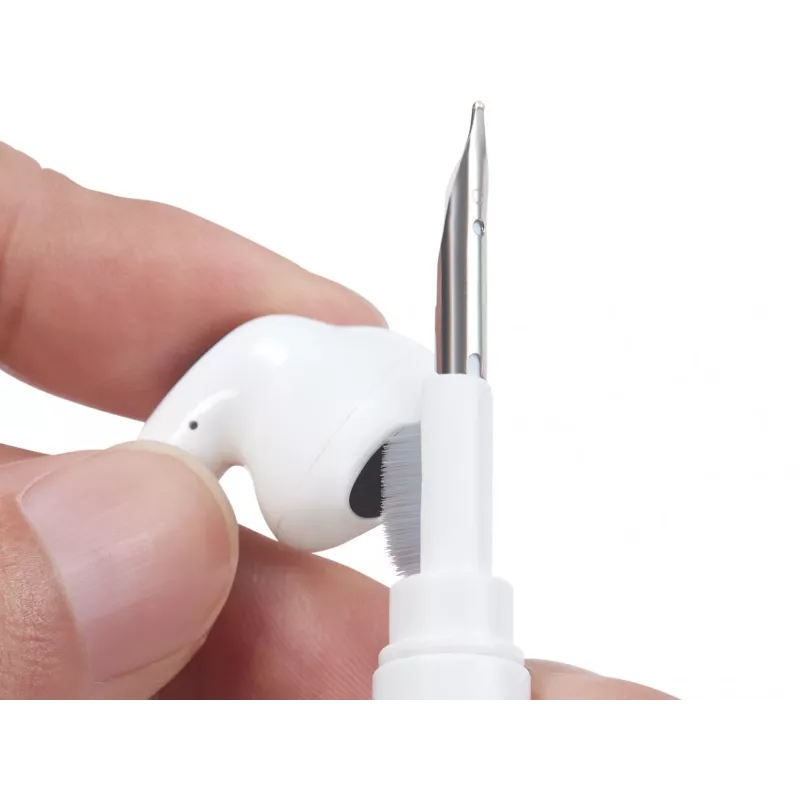 Puhastuskomplekt Sandberg Cleaning Pen Kit AirPodidele hall valge