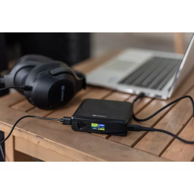 Kaasaskantav laadija Sandberg Travel Powerbank 20000 PD100W, 20000 mAh