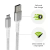 USB-A to USB-C andmekaabel d bramante re-charge Pro BRD kaabel 2,5 m, USB 2.0, valge