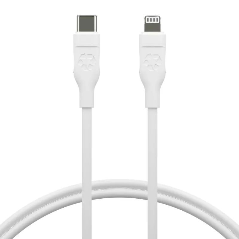 USB-C–Lightning kaabel 1,2 m, d bramante re-charge Pro, valge