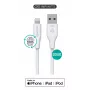 Lightning-kaabel eSTUFF ES601270-BULK 2m Valge 5V 2.4A