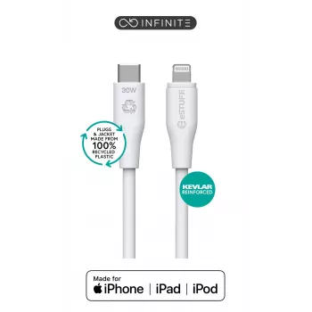 Lightning-kaabel eSTUFF ES602370-BULK 3m USB C 2,4A