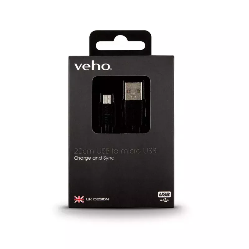 Kaabel Veho Pebble USB-A kuni micro-USB VCL-001-M-20CM