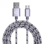 USB-kaabel Garbot C-05-10195 1m USB A Micro-USB B Hõbedane