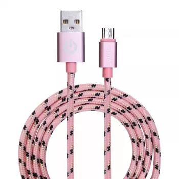 USB-kaabel Garbot C-05-10196 1m USB A Micro-USB B roosa