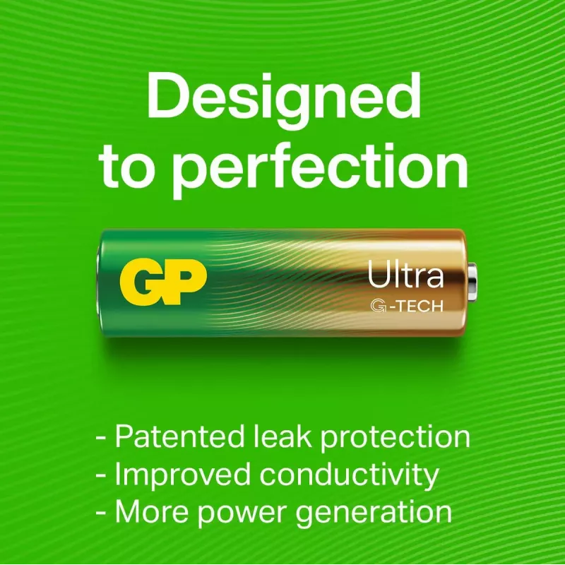 Ühekordne patarei GP Batteries Ultra Alkaline GP15AU AA LR06 Aluseline 10 aastat säilivusaeg