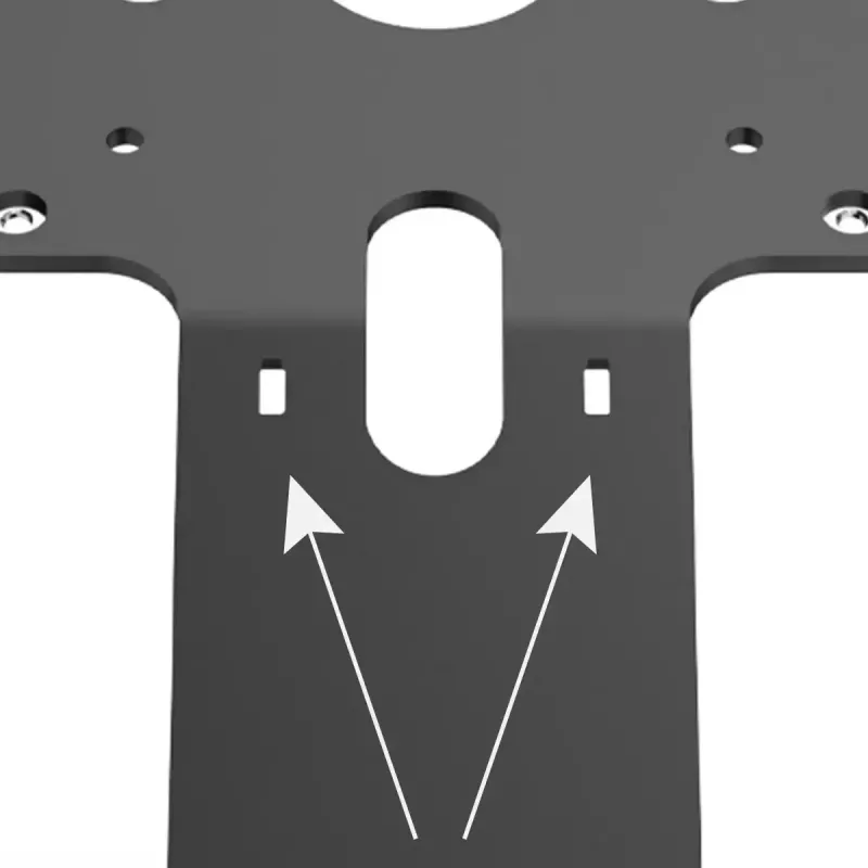 Multimeediastatiiv Compulocks VESA Fixed 45 Degree Core Counter Stand must alumiinium