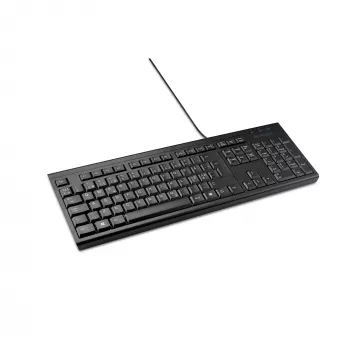 Kensington KB100 EQ juhtmega täissuuruses klaviatuur USB membraan QWERTY must